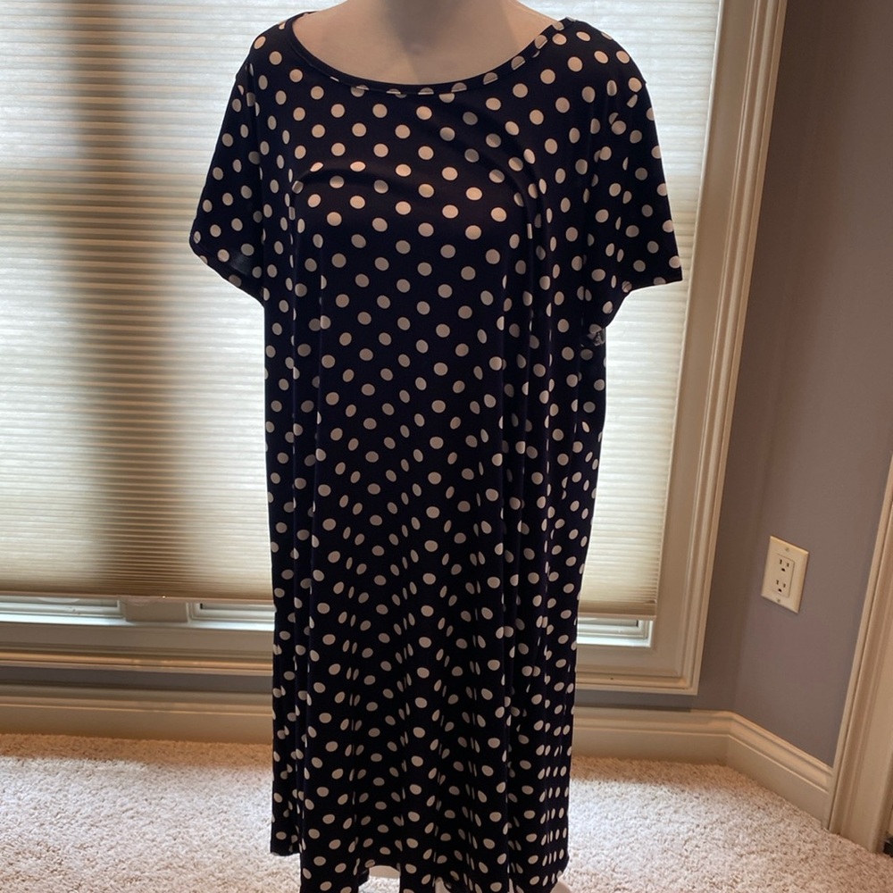 Polka dot dress.